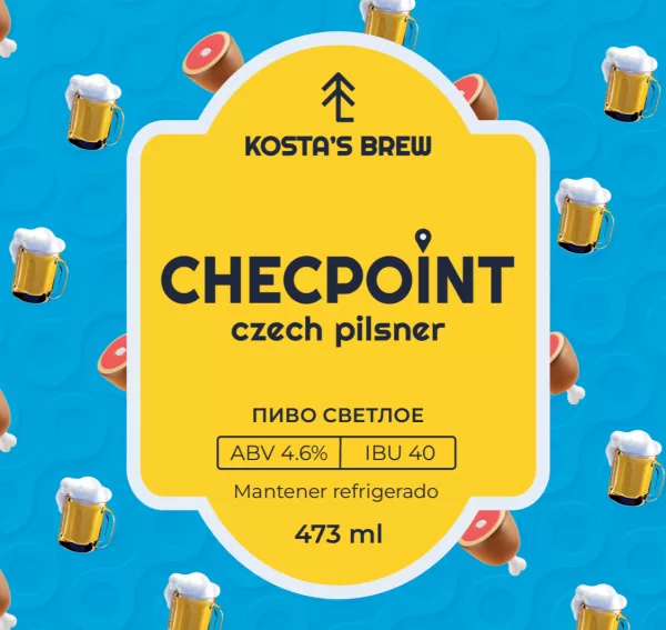 PILSNER 01 Checpoint - Pilsner Czech – 4,6% alc, Pinta